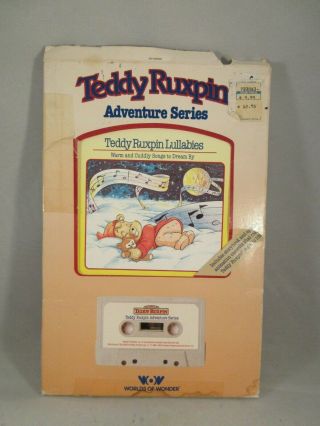 Vintage 1985 Teddy Ruxpin Lullabies Cassette Tape And Book,