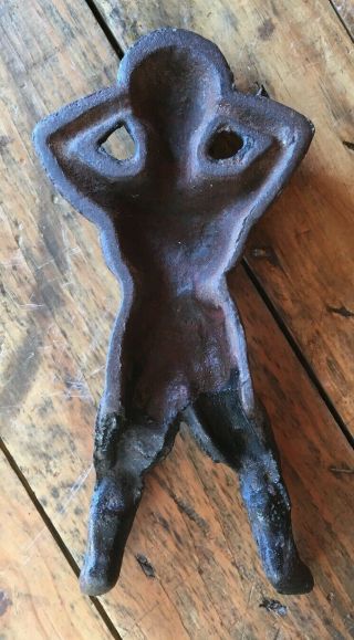 Antique Cast Iron Naughty Nellie Naked Lady Boot Jack 2