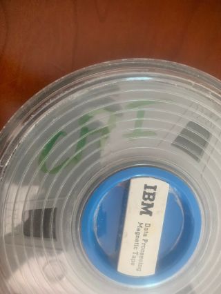 Vtg Rare gray IBM Magnetic Tape Data reel 9 1/2 Inches 3