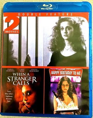 When A Stranger Calls/happy Birthday To Me (blu - Ray) Horror - Oop Rare