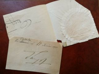 King George I Of Greece (1845 - 1913) - Royal Autograph - Assassinated - Rare