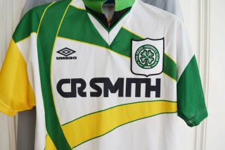 Celtic Glasgow UMBRO Jersey MEDIUM 1994 / 95 Shirt Away Home CR Smith Rare 2