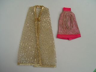 Vintage Pippa Gail Dawn Doll Lamè Gold Pink Outfits