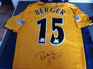 Patrik Berger Signed Liverpool 2001 Fa Cup Final Shirt Bnwt Rare