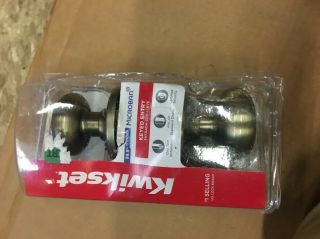 Kwikset 400t 5 Cp K6 Tylo Keyed Entry Lockset Antique Brass
