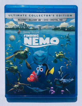 Pixar’s Finding Nemo (2003) Blu Ray 3d / Blu Ray / Dvd Complete Vgc Rare Disney