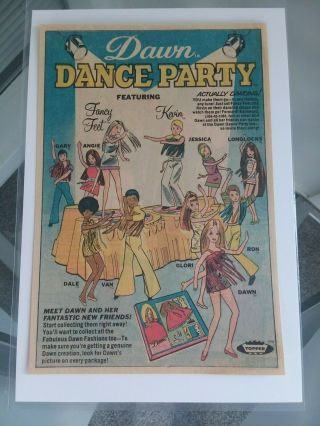 Vintage Topper Dawn Dance Party Doll Advertisement