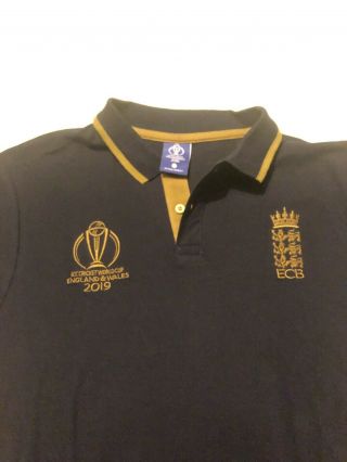 England Cricket World Cup Polo Rare Size M