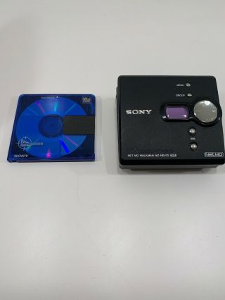 Vintage Sony Walkman Mz - Ne410 Net Md Minidisc Player Black Rare