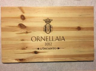 1 Rare Wine Wood Panel Ornellaia L’incanto Vintage Crate Box Side 2/18 304
