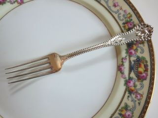 Charles Ii (1894) By Dominick & Haff Sterling 6 7/8 " Dinner Fork 43g No Mono