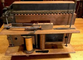 Rare Antique Bijou Orchestrone Paper Roll Hand Crank Organ Music Box Parts/resto
