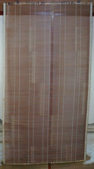Antique Sudare Japanese Bamboo Curtain 1900 Japan Buddhist Temple Craft