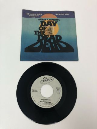 Day Of The Dead Lp George Romero Horror Soundtrack Vinyl 45 7 Inch Rare