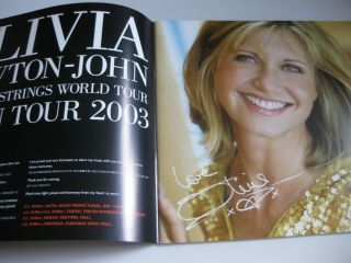 VERY RARE OLIVIA NEWTON - JOHN Japan Tour Program 2003 Japanese Concert Brochure 3