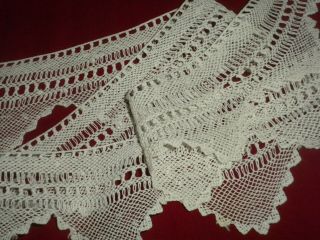 Vintage Armenian Handmade Cotton Crochet Lace Trim & Edging Code:v200