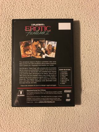 Playboy ' s Erotic Fantasies II DVD Rare OOP HTF 2