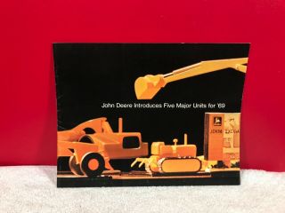 Rare 1968 John Deere Construction Tractors Dealer Advertising Brochure