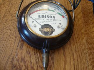 Antique Edison Model ET 60 Electrical Hydrometer 6 Volt Lead Battery Tester 3