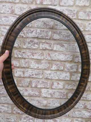 Old Picture Frame Art Deco Oval Fits 20 Inch X 16 " Painting
