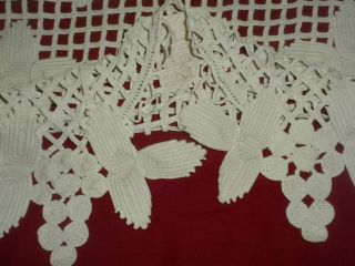 Vintage Irish Cotton Handmade Crochet Lace Doily Code:b119