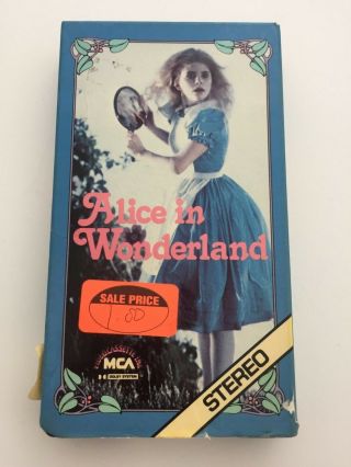 Vhs Alice In Wonderland 1982 Children’s Theater Company Mga Video Rare—htf Pbs
