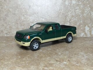 1/64 Ertl Ford F - 150 Extended Cab Pickup Truck Green Rare Hard To Find