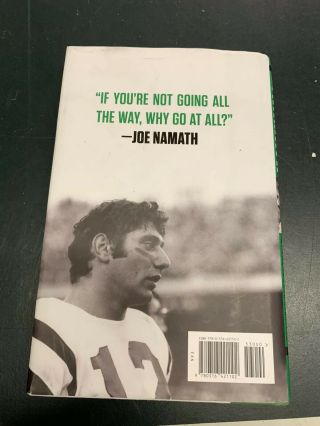 Joe Namath - Rare Signed Autographed All The Way Autobiography Book Jets 1st/1st 3