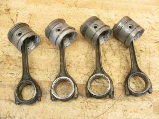 Antique Vintage 1952 Ford 8n Tractor Parts 9n 2n Set Of Pistons & Rods