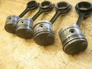 Antique Vintage 1952 Ford 8N Tractor Parts 9N 2N Set of Pistons & Rods 3