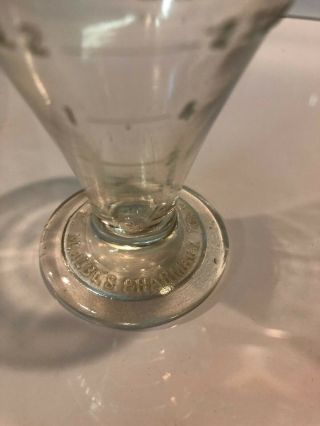M ALBL ' S PHARMACY CLEVELAND OHIO ANTIQUE MEDICINE PHARMACY DOSE GLASS CUP SHOT 2