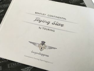 Rare Brochure - Bentley Continental Flying Star By Touring - Superleggera