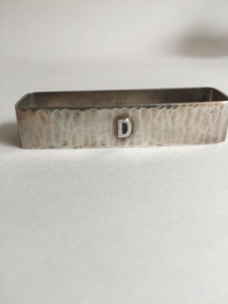 Sterling Silver Lebolt Arts & Crafts Napkin Ring