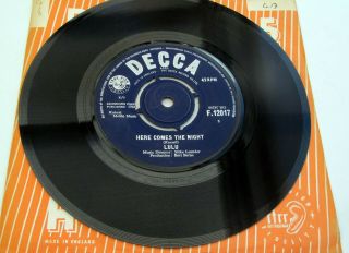 Lulu Here Comes The Night 1964 Uk 7 " Rare Single Ex,  Audio