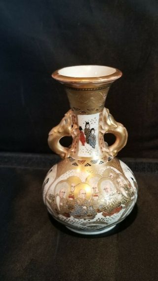 19th C Japanese Satsuma Miniature Vase
