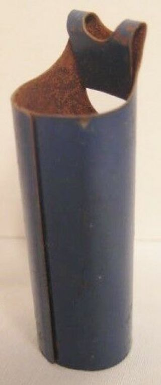 Unusual Antique Tin Toy Whistle 2 " Blue Cracker Jack Prize 1920s