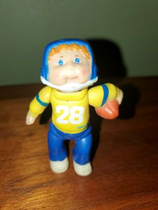 Vintage 1984 Cabbage Patch Kids Poseable Figure Football Player Blue & Yellow