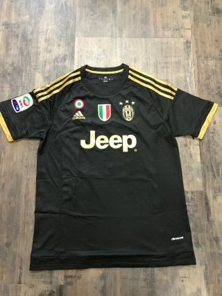 Adidas Juventus Pogba Rare Jersey Size Medium M Black / Gold Climacool 3rd Kit