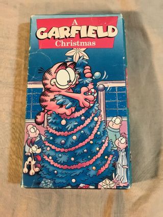 A Garfield Christmas [vhs] Rare Cartoon Holiday Animation Kids Video Cassette