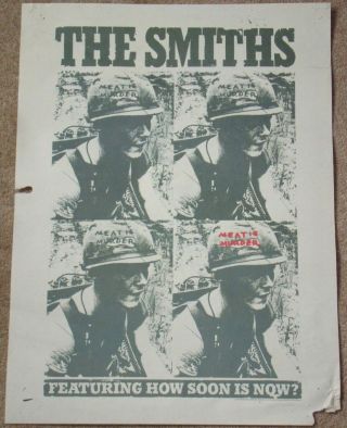Smiths - Meat Is Murder - Rare 1985 Us 16x22 Promotional/promo Album Poster