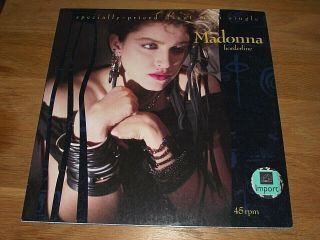 Rare Madonna Borderline 12 " Maxi Single N/m Record & Sleve Vinyl Hmv Import