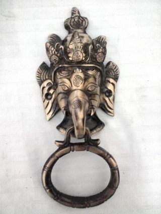 Lord Ganesha Door Knocker Ganesh Brass Home Decor Diwali Gift