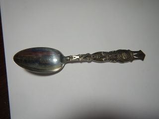 Sterling Silver Souvenir Spoon Figural Handle Montana 20.  0 Grams