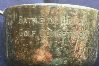 Battle Of Britain Silver Plate Golf Trophy,  Loving Cup,  Battle Of Britain