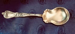Sterling Silver Sugar Spoon Baker Manchester Poppy Pattern C:1905