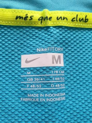 Barcelona FC RARE away Shirt size M Year 2007 Nike Unicef 3