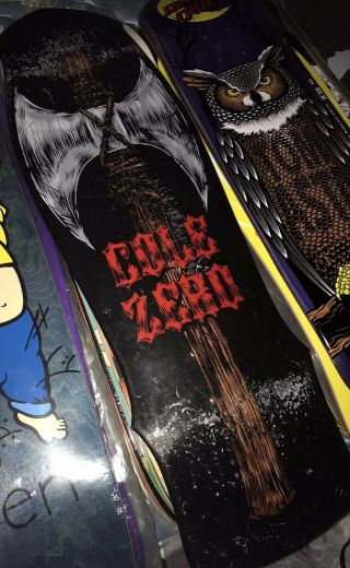 Zero Skateboards Chris Cole Battle Axe Cruiser 9”x33” Storage Scuffs