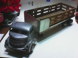 Rare Smitty Toys Smith Miller Polished Steel Steak Truck In Nr
