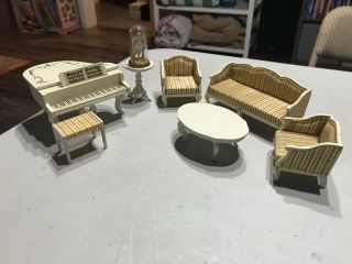 Lundby Of Sweden Lounge Royal And Music Room Dollhouse Furniture Piano