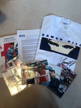 Rare Press Pack From 1996 World Of Drivers Damon Hill